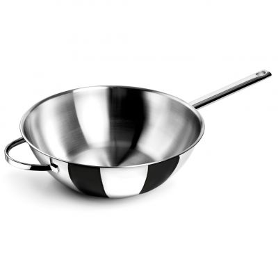 79830 Сковорода WOK н/ж з "сендвіч" дном, d-30 см, серія "Belly"