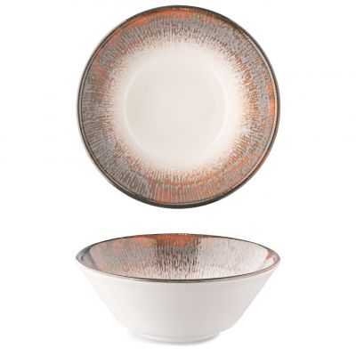 OPT1415-T0016 Салатник круглий d 15 см серія "Optimo" декор "Shell Brown"