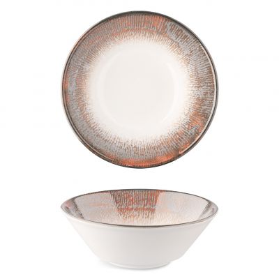 OPT1420-T0016 Салатник круглий d 20 см серія "Optimo" декор "Shell Brown"