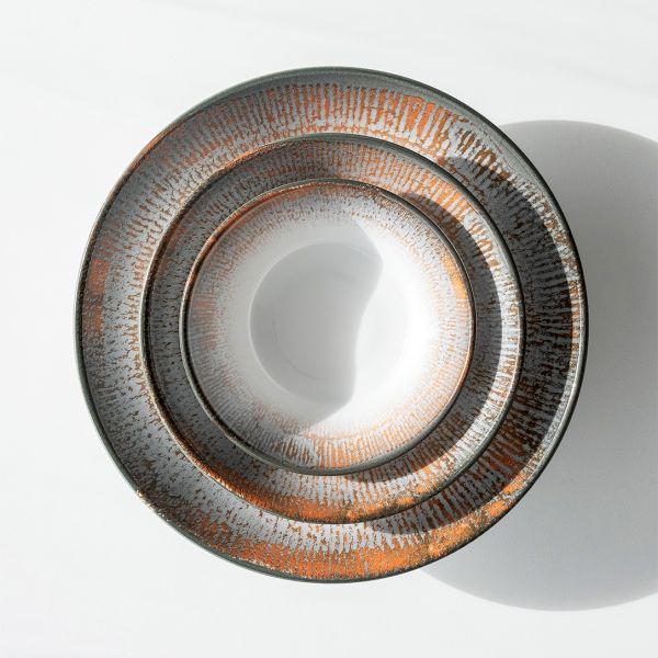 OPT2126-T0016 Тарілка кругла 26 см серія "Optimo" декор "Shell Brown"