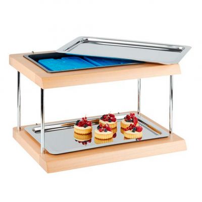 11541 Набір буфетний GN 1/1 з охолодженням (12 предметів: 2 дерев'яні підставки з пластиковими встав