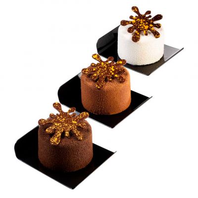 CHASIL 32 Трафарет силіконовий для декора "пляма" 60x63 мм (16 шт)