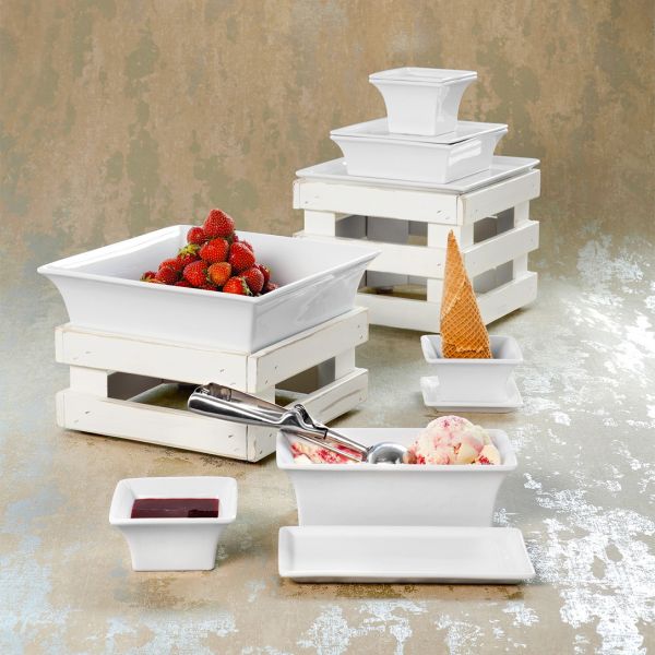 589468 Салатник квадратний високий 16x16x7 см серія "Buffet Gourmet"