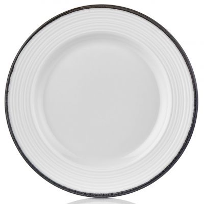 HL-BLA-GT-24-DZ Тарілка кругла 24 см, серія "Helix Black"