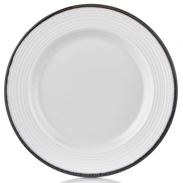 HL-BLA-GT-24-DZ Тарілка кругла 24 см, серія "Helix Black"