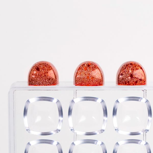 21MA1070 Форма для шоколаду "Аврора" 27x27 мм, h 19,5 мм (28 шт) - 10,5 г