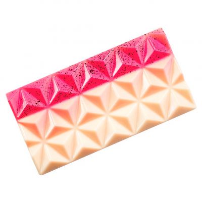 21MA2009 Форма для шоколаду "Pyramid" 138x72 мм h 11 мм (3 шт) - 80 г