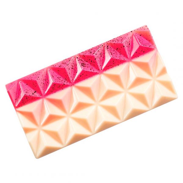 21MA2009 Форма для шоколаду "Pyramid" 138x72 мм h 11 мм (3 шт) - 80 г