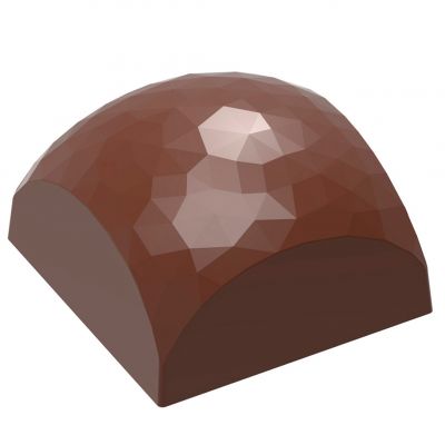 12062 CW Форма для шоколаду "квадрат з гранями" 25,5x25,5x15 мм, 3х8/9,5  г.