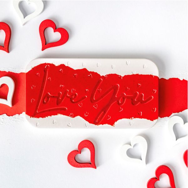 MA2033 Форма для шоколаду "Love you" 130x70 мм, h 10 мм (3 шт) - 100 г