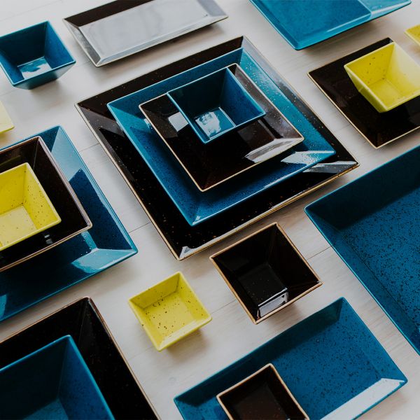 LAM1607 Соусник квадратний 7*7 см,  колір Midnight, серія "Actual Buffet"