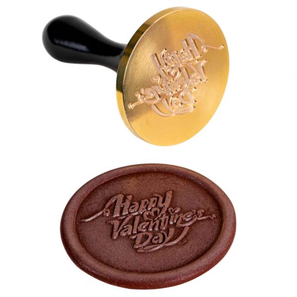 20FH37S Штамп для шоколаду "Happy Valentine" ø 30 мм h 90 мм