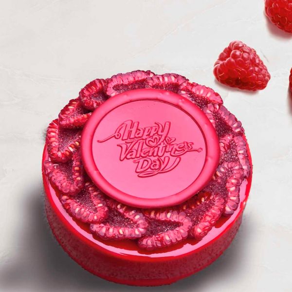 20FH37S Штамп для шоколаду "Happy Valentine" ø 30 мм h 90 мм