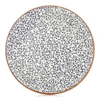 TN-EA-ZT-21-DZ Тарілка кругла 21 см, декор Edera, серія "Tinta"