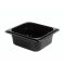 261665 Гастроємність з полікарбонату 1/6, 176х162 мм h 65 мм, чорна 1,1 л серія "Bestkeep"