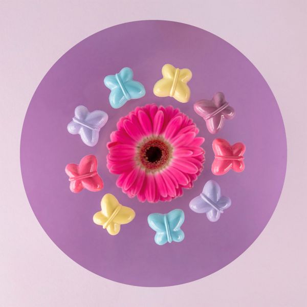 MA1076 Форма для шоколаду "Mariposa" 30,5x34,5 мм, h 14 мм (24 шт) - 9 г