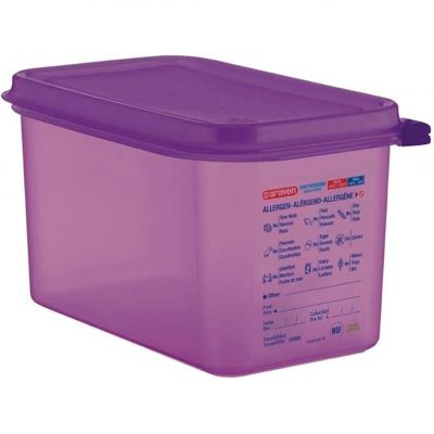 61392 Ємність для зберігання з кришкою гіпоалергенна 1/4 - 265x162x150  мм з поліпропілену