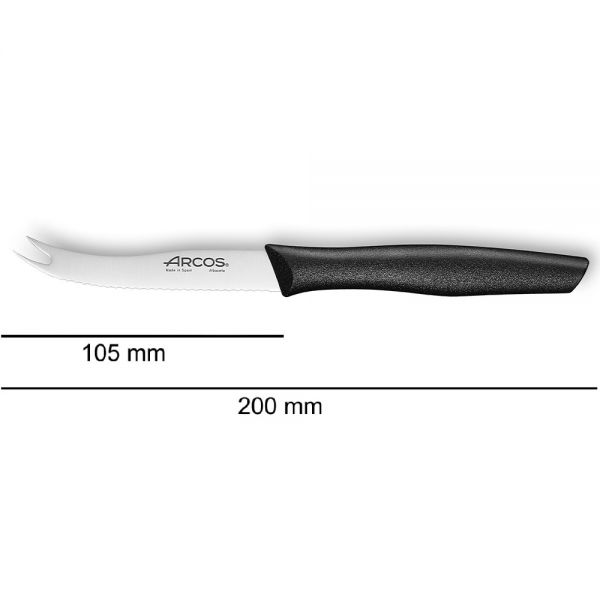 188700 Ніж для сиру 105 мм чорний серія "Nova"