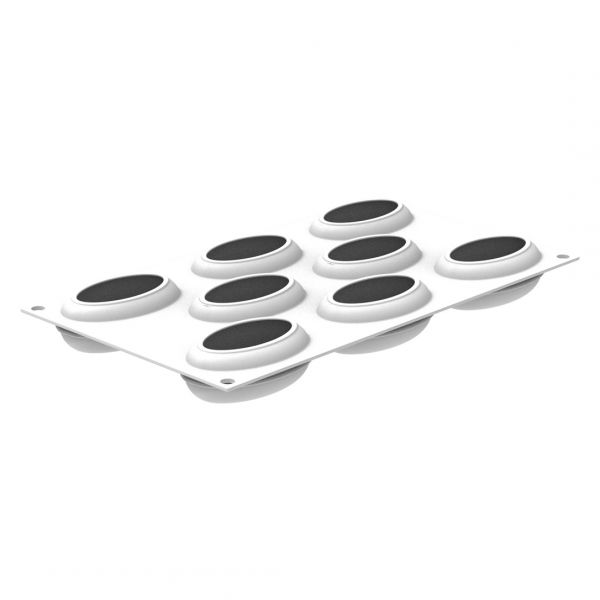 OVAL 80 Набір силіконова форма 80X52 h 30 mm + каттер