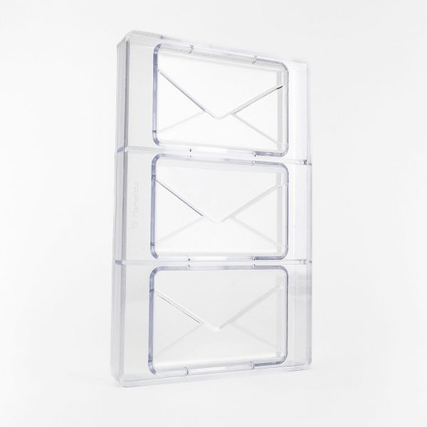 21MA1089 Форма для шоколаду  "Mail" 275 x 175 h 26 mm (3 шт) - 102 г