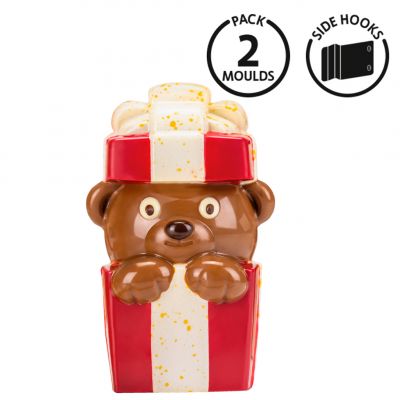 MAC408S ВП Форма для шоколаду "Ведмідь Тедді с подарунком"
