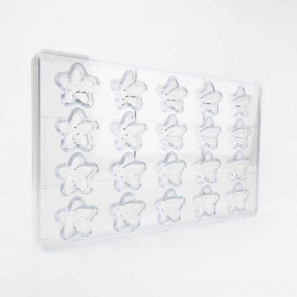 21MA1083 Форма для шоколаду "Морська зірка" 34,5 x 34 h 20 мм (20 шт) - 9,5 г