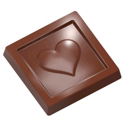 1959 CW Форма для шоколаду "Серце" 31,9x31,9x5 мм, 3х7 шт.- 5,2 г