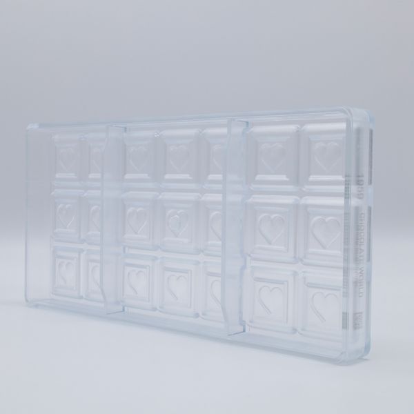 1959 CW Форма для шоколаду "Серце" 31,9x31,9x5 мм, 3х7 шт.- 5,2 г