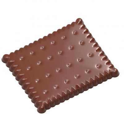 1995 CWФорма для шоколада "Petit Beurre" 59,5х50х5 мм, 2х4, 14 г