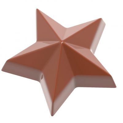 2487 CW Форма для шоколаду "Зірка" 42,5х44,5х17,5 мм, 3х5 шт, 10,5 г