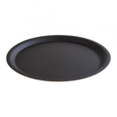 00510ВП Таця кругла чорна 32 см