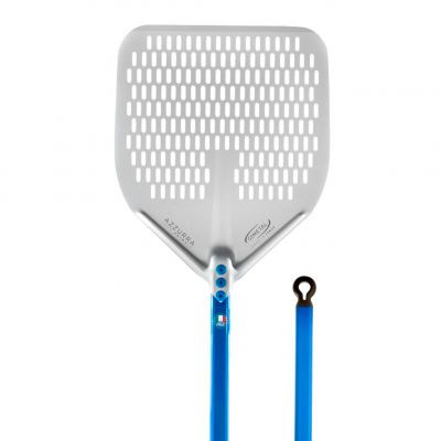 A-32RF/150 Лопата для піци прямокутна перфорована ал. 33x33 см, ручка з ал. 150 см, повний розмір 18