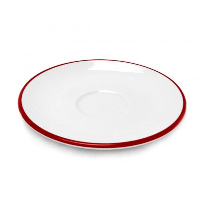 38193 Блюдце espresso 12 см Pennellessa Red rims для серій "Verona", "Torino"