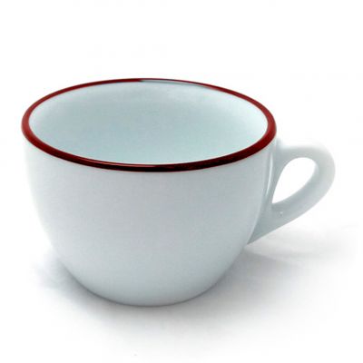 43525 Чашка cappuccino 180 мл Pennellessa Red rims серія "Verona Millecolori"