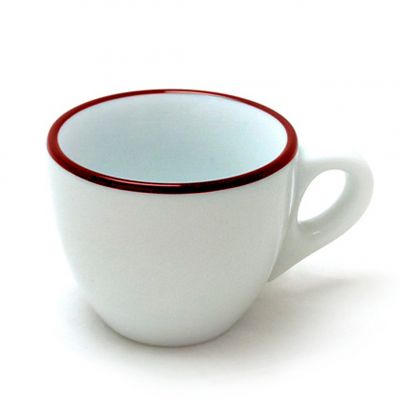 38188 Чашка espresso 75 мл Pennellessa Red rims серія "Verona Millecolori"