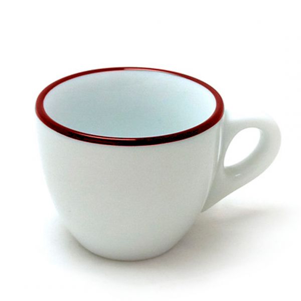 38188 Чашка espresso 75 мл Pennellessa Red rims серія "Verona Millecolori"