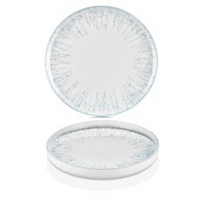GCL-HL-25-RD Тарілка кругла рельєфна з бортом 90° 25 см, серія "Glacier"