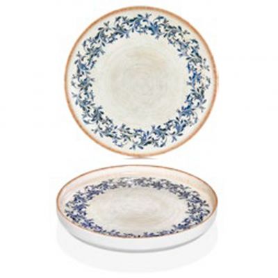 KRA-HL-25-RD Тарілка кругла з бортом 90° 25 см, серія "Kario"