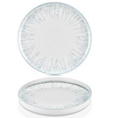 GCL-HL-23-RD Тарілка кругла рельєфна з бортом 90° 23 см, серія "Glacier"