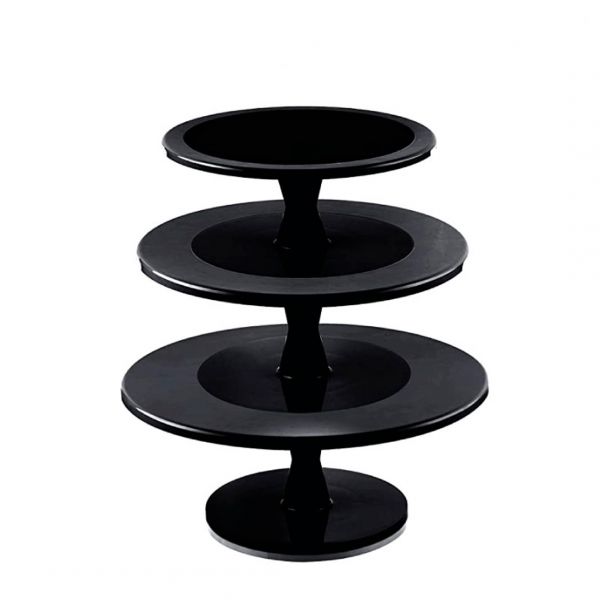 HULA UP XXL BLACK Стійка трьохярусна чорна d240 мм, d300 мм, d350 мм