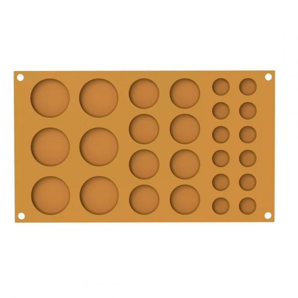 POIS Форма силіконова "Коло" ø45 h 8 mm - ø35 h 8 mm - ø20 h 8 mm