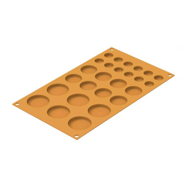 POIS Форма силіконова "Коло" ø45 h 8 mm - ø35 h 8 mm - ø20 h 8 mm