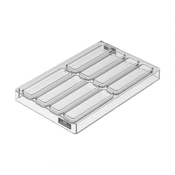 CH016 - SNACK BAR 01 Форма для шоколаду 120x25 h 10 mm (8 шт.)