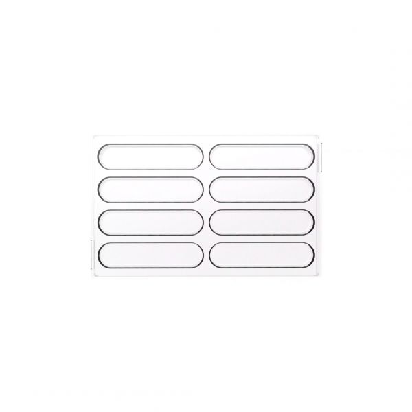 CH028 - SNACK BAR 02 Форма для шоколада 120x25 h 10 mm (8 шт.)