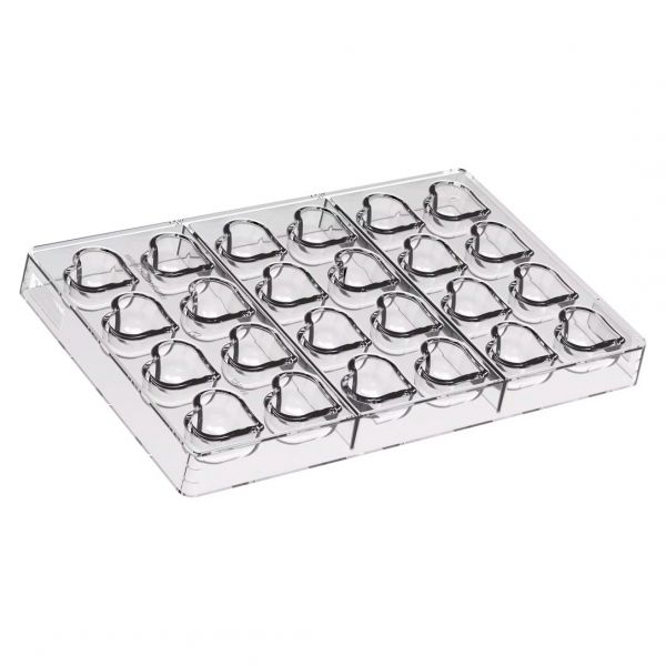 CH058 - AMORE 01-P Форма для шоколаду 36х30 h 19 mm (24 шт)