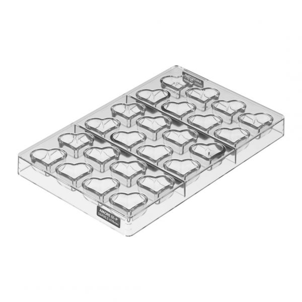 CH058 - AMORE 01-P Форма для шоколаду 36х30 h 19 mm (24 шт)