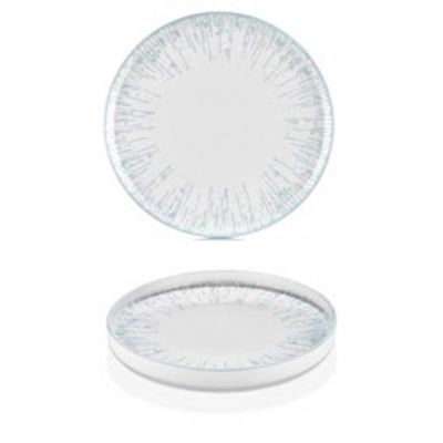 GCL-HL-16-RD Тарілка кругла рельєфна з бортом 90° 16 см, серія "Glacier"