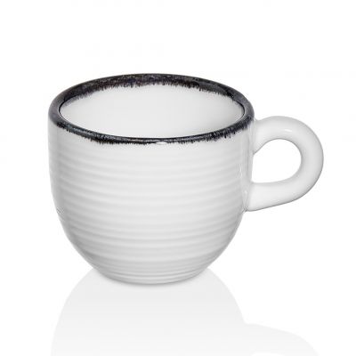 HL-BLA-01-KF Чашка 80 мл, декор "Black", серія "Helix"