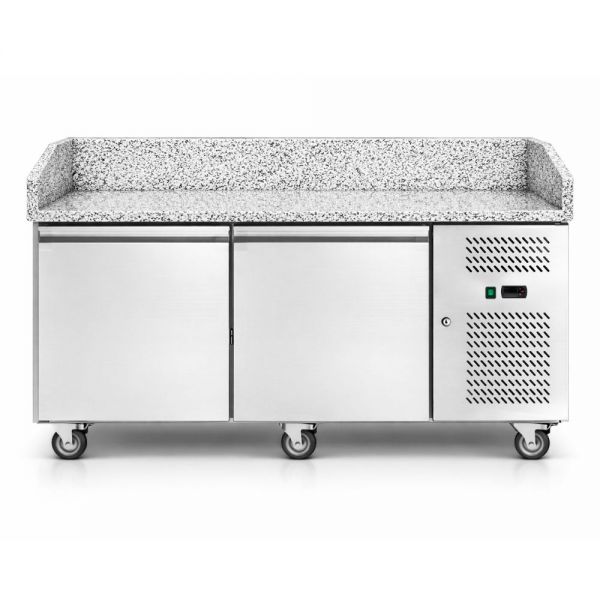 Стіл холодильний Hurakan HKN-PZG2S для піци 2-дверний з гран. пов.