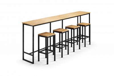 Стіл для кави пристінний у вікні